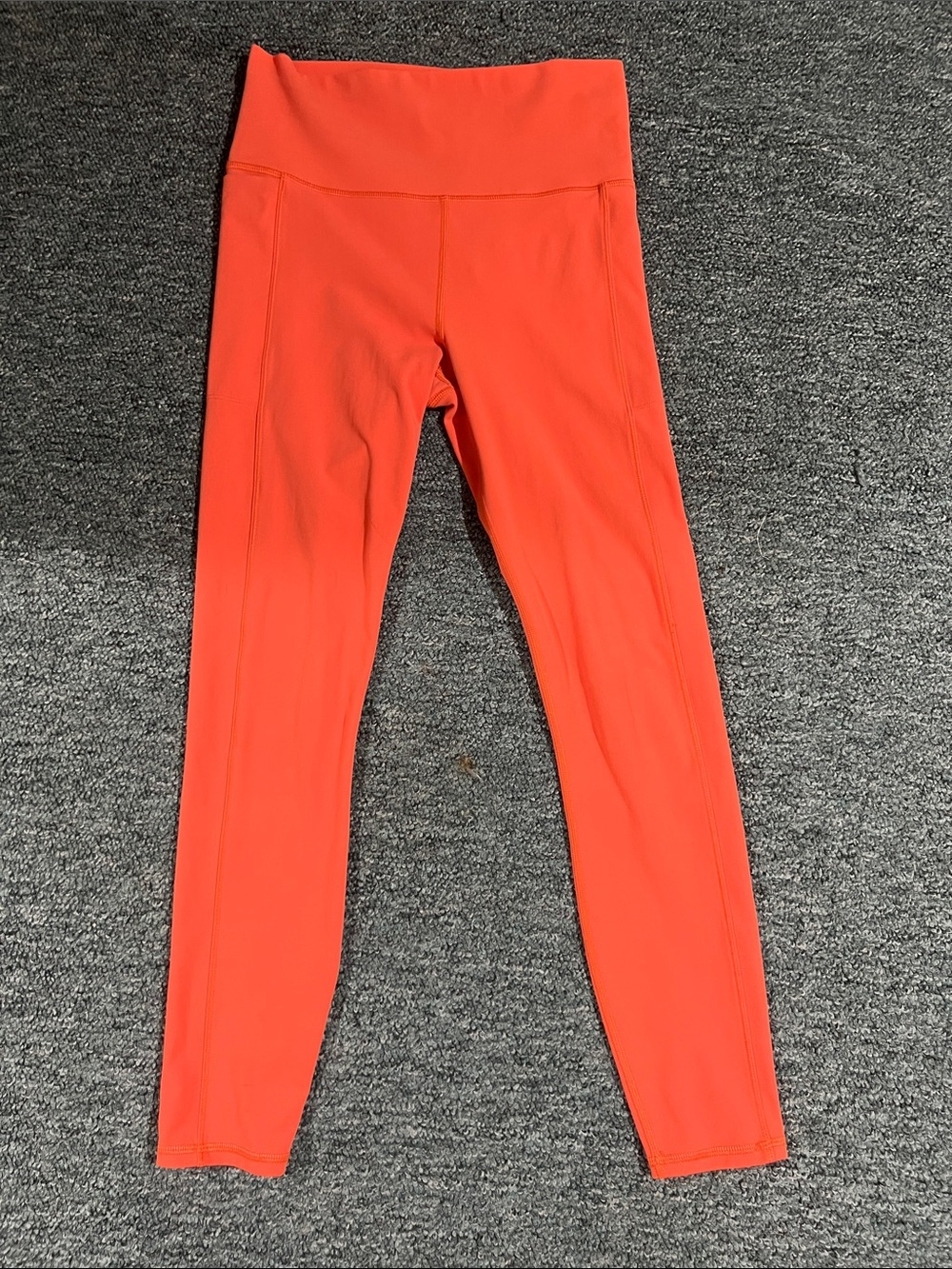 VUORI Orange coral yoga high waisted leggings with pocket small REÍ yoga